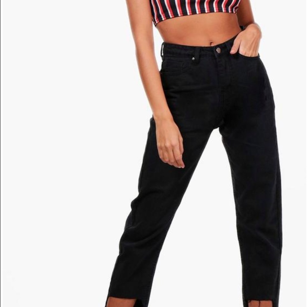 Boohoo Black Mom jeans